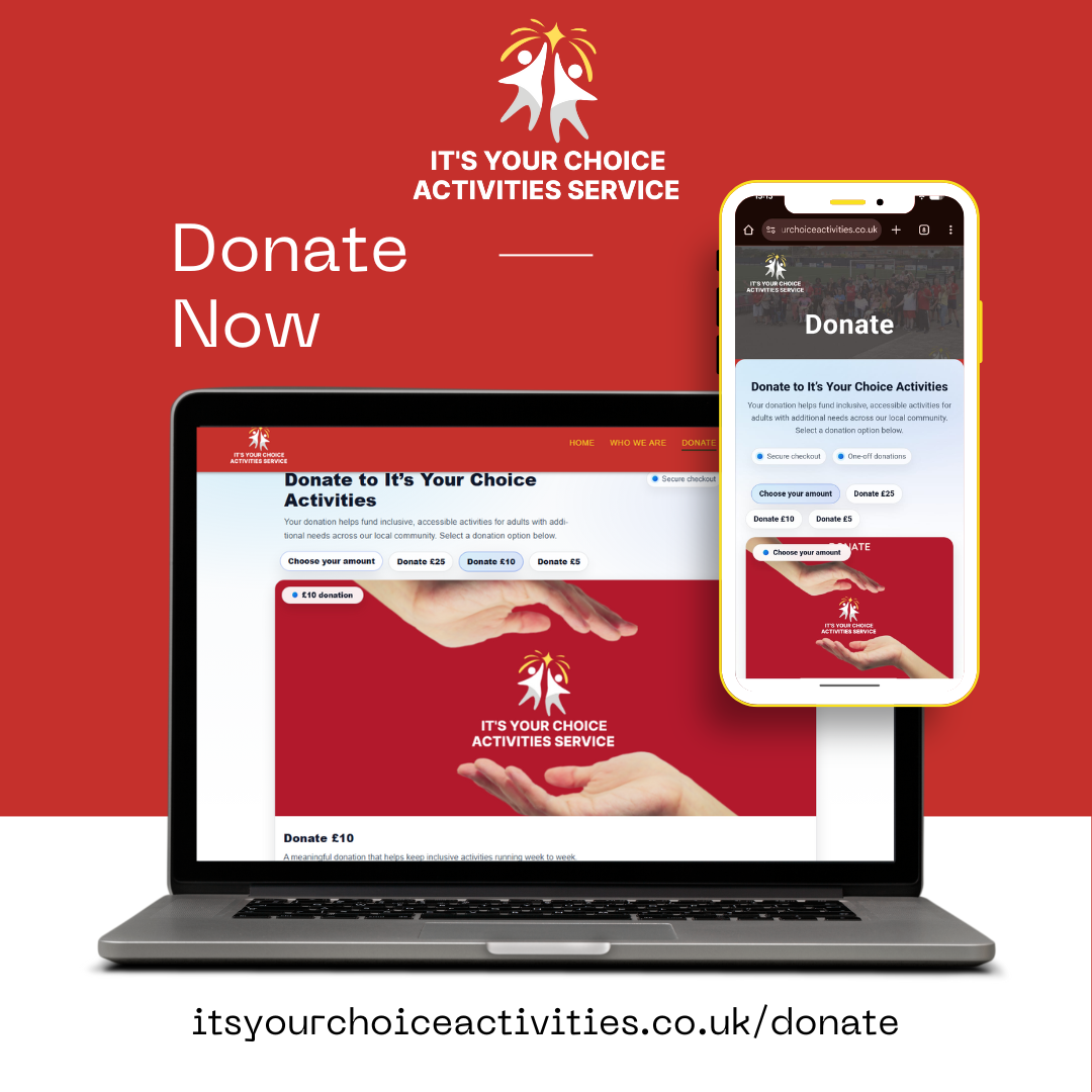 It’s Your Choice Activities Donation and awareness creative